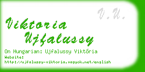 viktoria ujfalussy business card